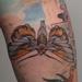 Tattoos - Stipple Colored Moth Tattoo - 67094